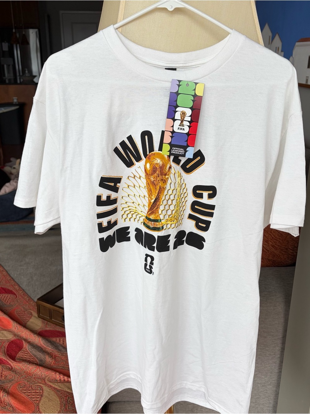 FIFA World Cup White Graphic Tee NWT